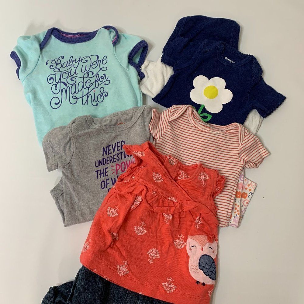 Newborn and 0-3 months Girl 14 Piece Outfit Bundle